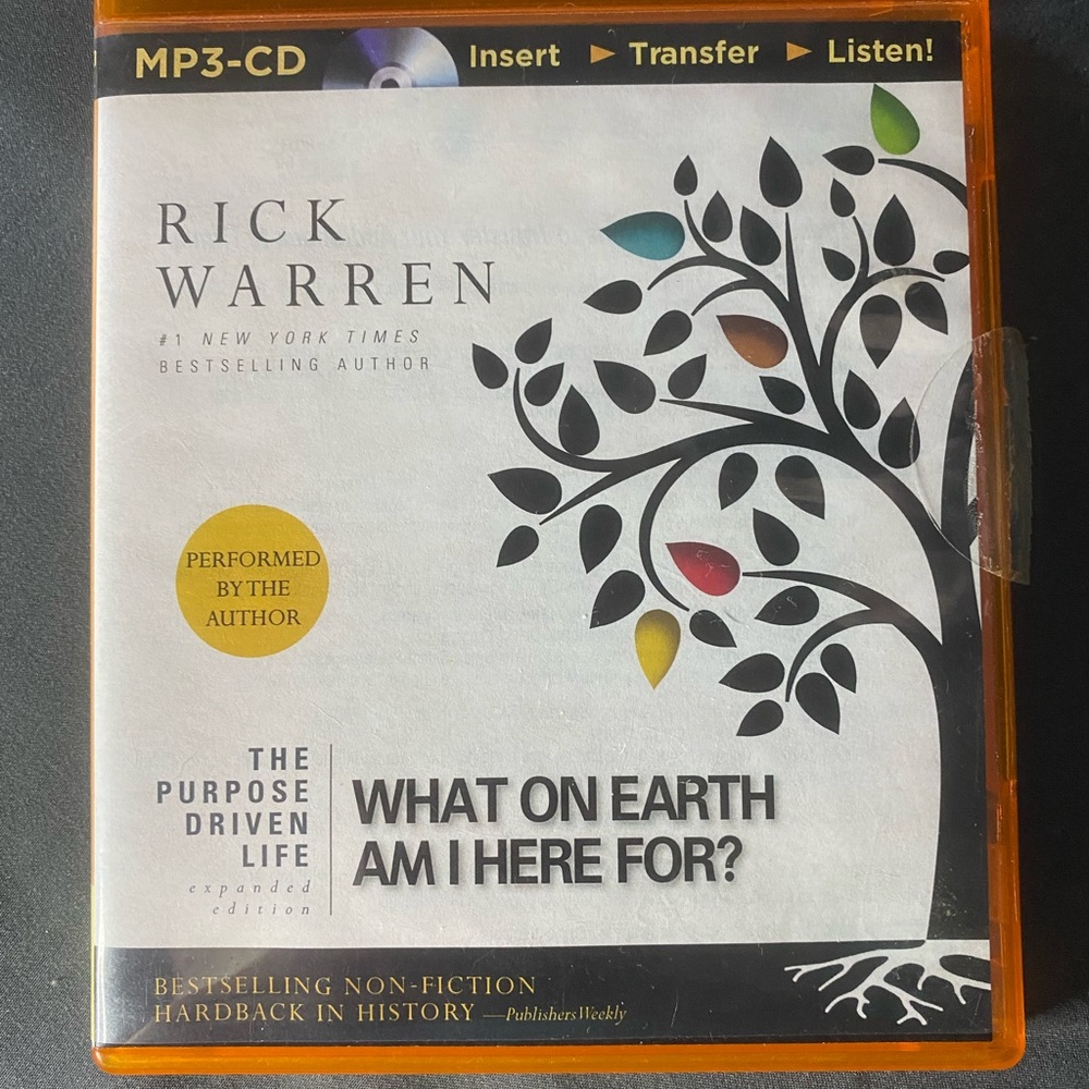 Rick Warren, no scratches audiobook what on earth am I here for